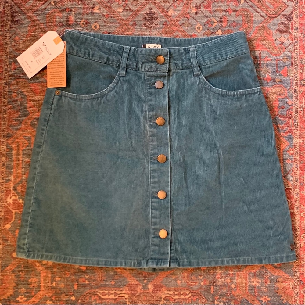 Roxy Unforgettable Corduroy Skirt NWT - Picture 5 of 5